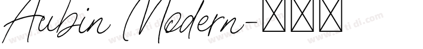 Aubin Modern字体转换